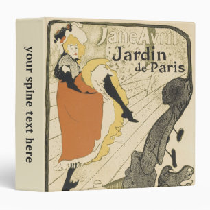 Classeur Jane Avril de la danseuse Art nouveau par Toulouse