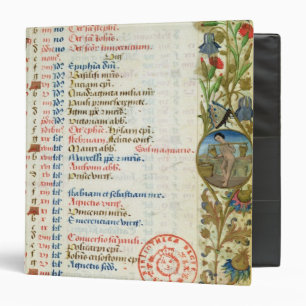 Classeur Janvier ; chiffres mangeant et buvant