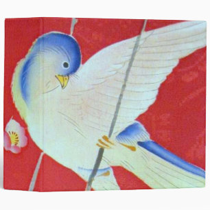 Classeur Japonais KIMONO Textile, Bluebird