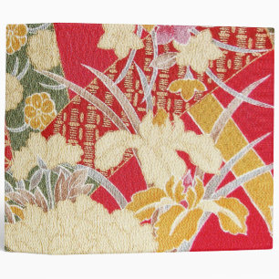 Classeur Japonais KIMONO Textile, motif floral