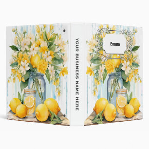 Classeur Jar à fleurs de citron d'été