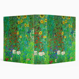 Classeur Jardin agricole avec tournesols, Gustav Klimt 