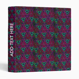 Classeur Jardin botanique Fleurs vert pourpre Kaleidoscope