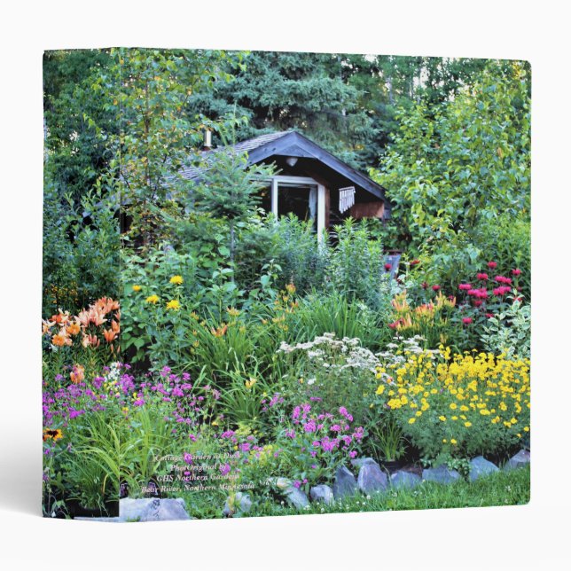 Classeur Jardin de cottage au crépuscule (Devant/Côté)