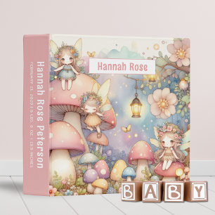 Classeur Jardin de fée mignonne Aquarelle bébé Album photo