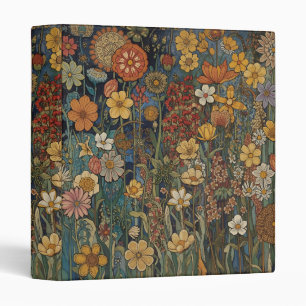 Classeur Jardin de fleurs de Gustav Klimt Art Nouveau vinta