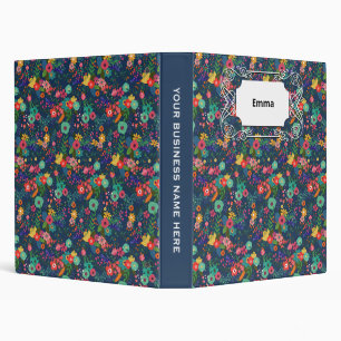 Classeur Jardin en fleurs printanières