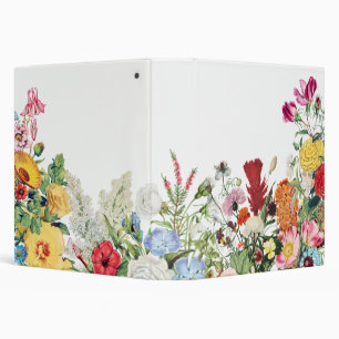 Classeur Jardin Floral Fleurs colorées