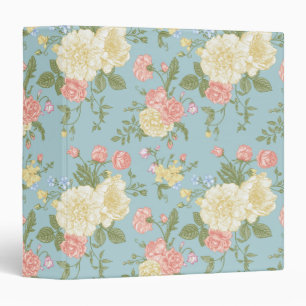 Classeur Jardin Peony motif floral
