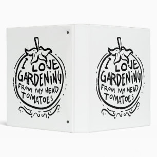 Classeur Jardinage d'amour dès la tête Tomates Jardinier dr