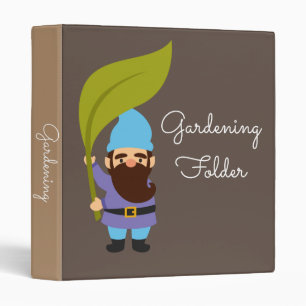 Classeur jardinage dossier jardin gnome