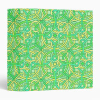 Jaune irlandais de vert de motif de tresse de