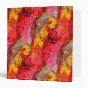 Classeur Jaune rouge d'art d'aquarelle