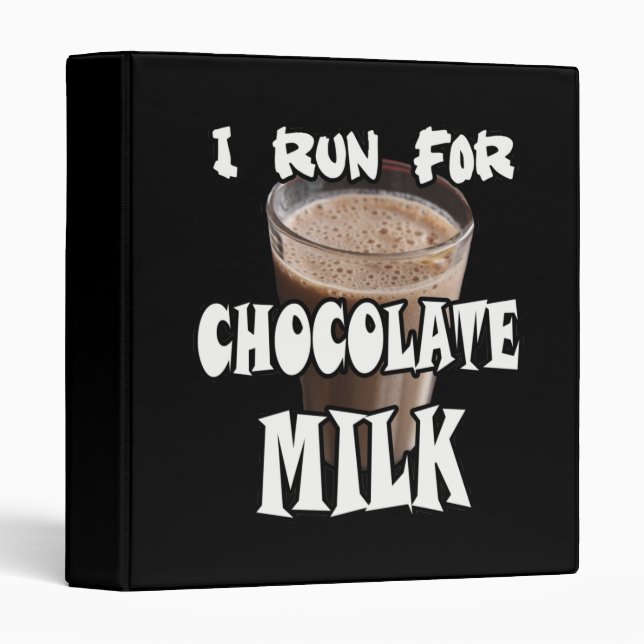 Classeur Je cours pour le lait chocolaté Running (Devant/Côté)