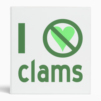 Classeur Je déteste les palourdes