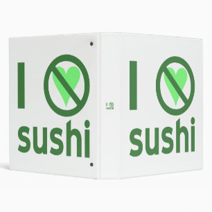 Classeur Je déteste les sushis pas d'amour