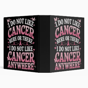 Classeur Je N'Aime Pas Le Cancer Ici Ou Là