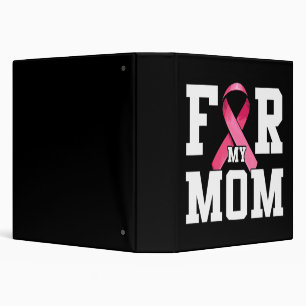 Classeur Je Porte Le Rose Pour Ma Mère Pink Ribbon Cancer D