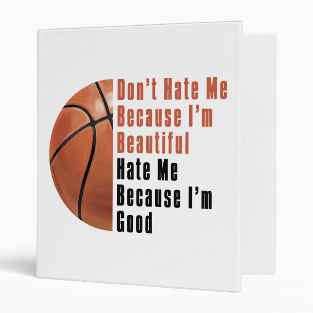 Classeur Je Suis Beau Je Suis Bon Basket (Devant/intérieur)