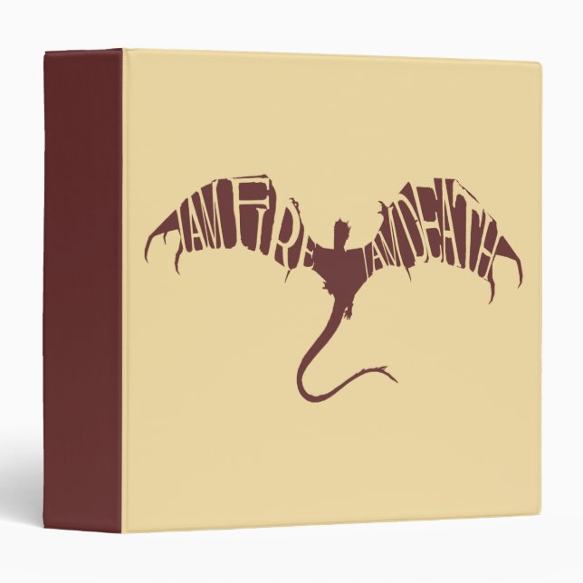 Classeur Je Suis Feu Je Suis Mort - Graphique (Devant/Côté)