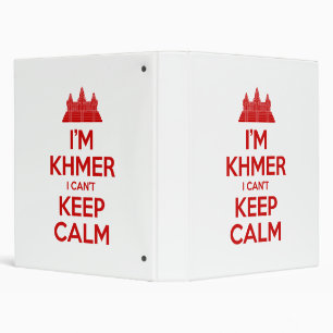 Classeur Je suis Khmer Je ne peux pas garder le calme