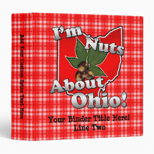 Classeur Je suis Nuts au sujet de l'Ohio, écrou drôle de