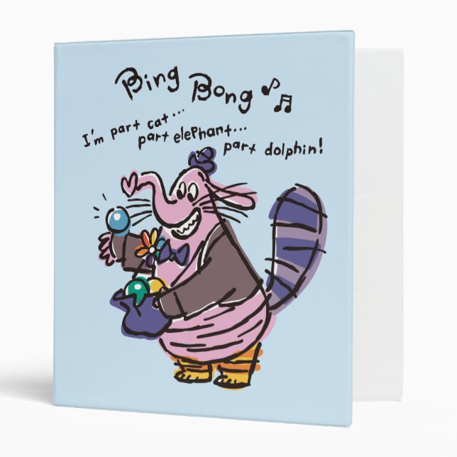 Classeur Je suis partie chat... (Devant/intérieur)