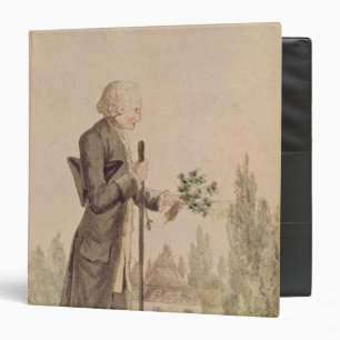 Classeur Jean-Jacques Rousseau recueillant des herbes