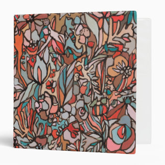 Classeur Jennifer Mercede Turquoise Rouge Floral
