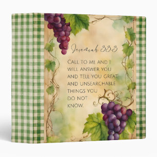 Classeur Jérémie 33:3 Version chrétienne de la Bible