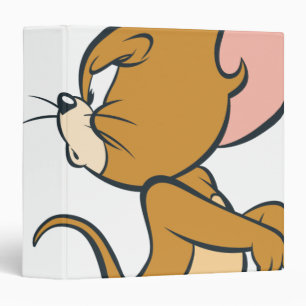 Classeur Jerry regardant de retour contrarié