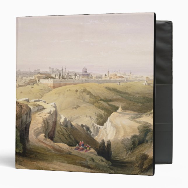 Classeur Jérusalem du mont des Oliviers, le 8 avril 1839 (Devant/Intérieur)