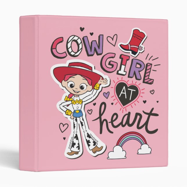 Classeur Jessie "Cowgirl At Heart" (Devant/Côté)