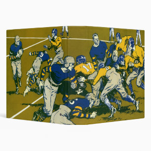 Classeur Jeu de football sportif vintage, Gold vs Blue Team