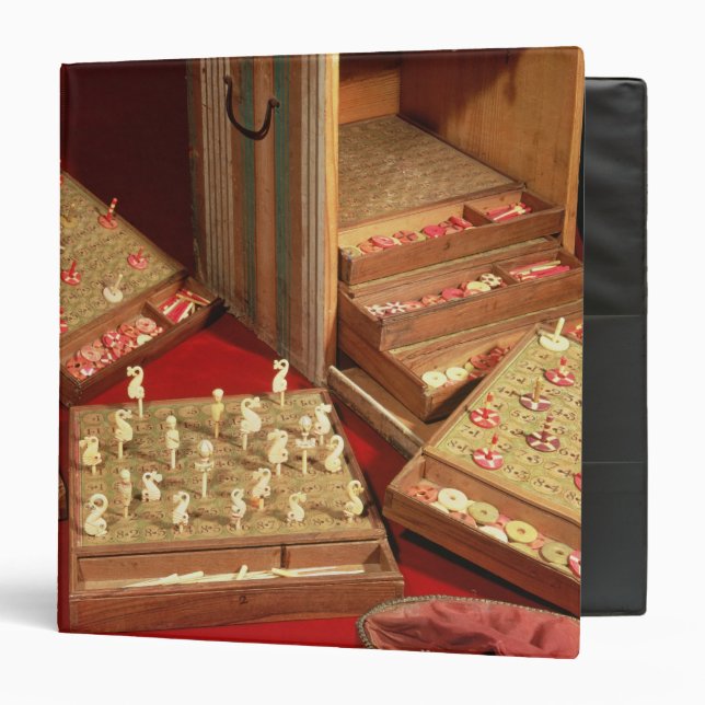 Classeur Jeu de loto de dauphin inventé par Louis XIV (Devant/Intérieur)
