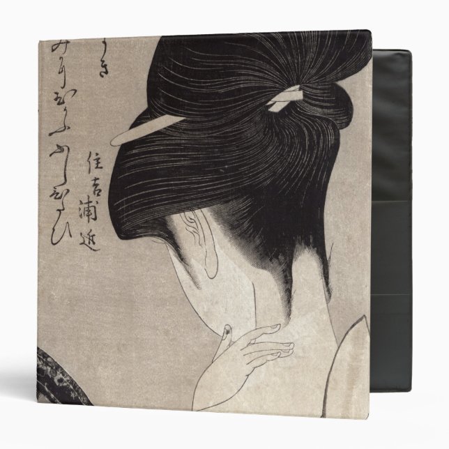 Classeur Jeune femme appliquant le maquillage, c.1795-96 (Devant/Intérieur)
