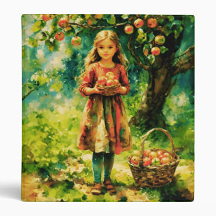 Classeur Jeune fille dans un Apple Orchard