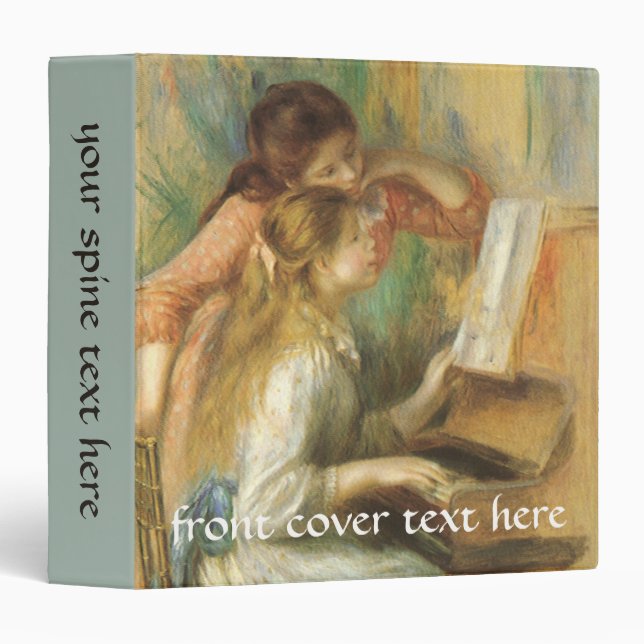 Classeur Jeunes filles au piano par Pierre Renoir (Devant/Côté)