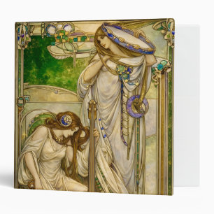 Classeur Jeunes Filles Musiciennes Art Nouveau Illustration