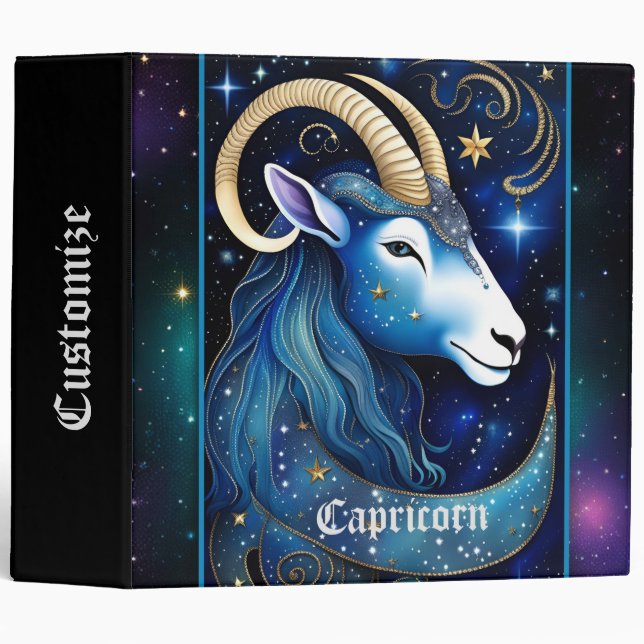 Classeur Jewel Galaxy Zodiac Capricorne (Devant/Côté)