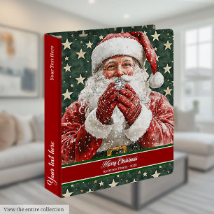 Classeur Joli album-souvenir monogrammé du Père Noël