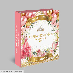 Classeur Joli Blush Gold Quinceañera Mémoire Album photo
