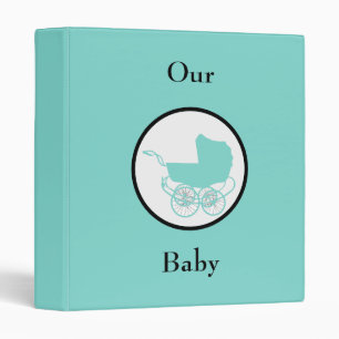 Classeur Joli chariot bleu bébé Album