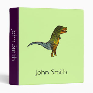 Classeur Joli doodle enfants dinosaure dessin animé dossier