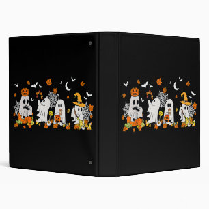 Classeur Joli Fantôme Buvant du Café Halloween Automne Fant