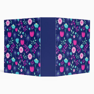 Classeur Joli motif floral de fond