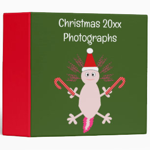 Classeur Joli Noël Axolotl Album photo personnalisé