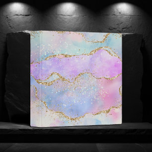 Classeur Joli Pastel Agate   Aquarelle de la veine Parties 