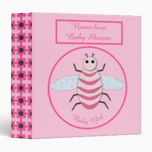 Classeur Joli rose bébé fille Baby shower Bee Album photo