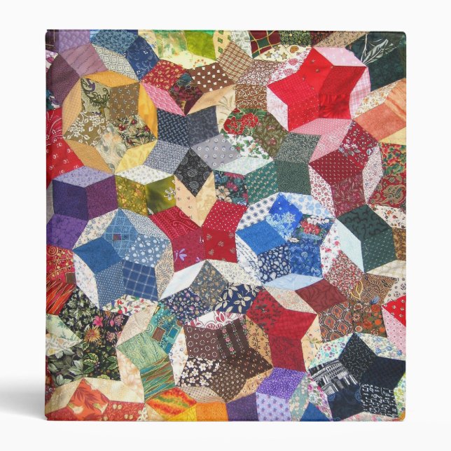 Classeur Jolie fille vintage patchée étoile (Devant)